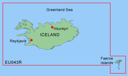 HXEU043R BlueChart g2 HD Island und Faröer Inseln